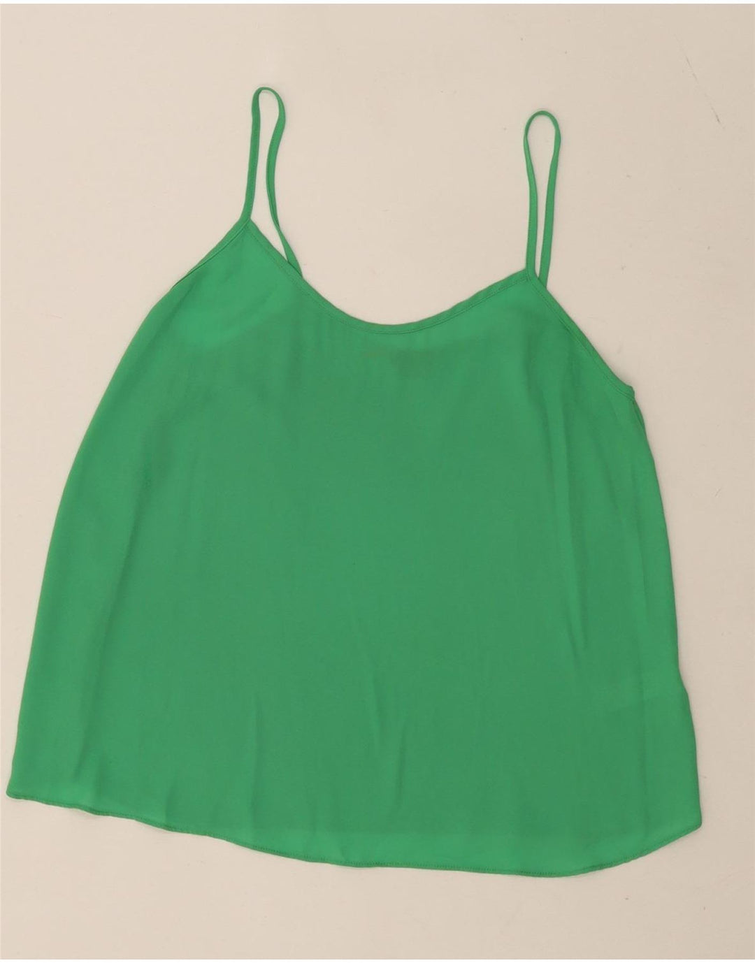 Topshop Canottiera da donna UK 10 Small Verde Poliestere