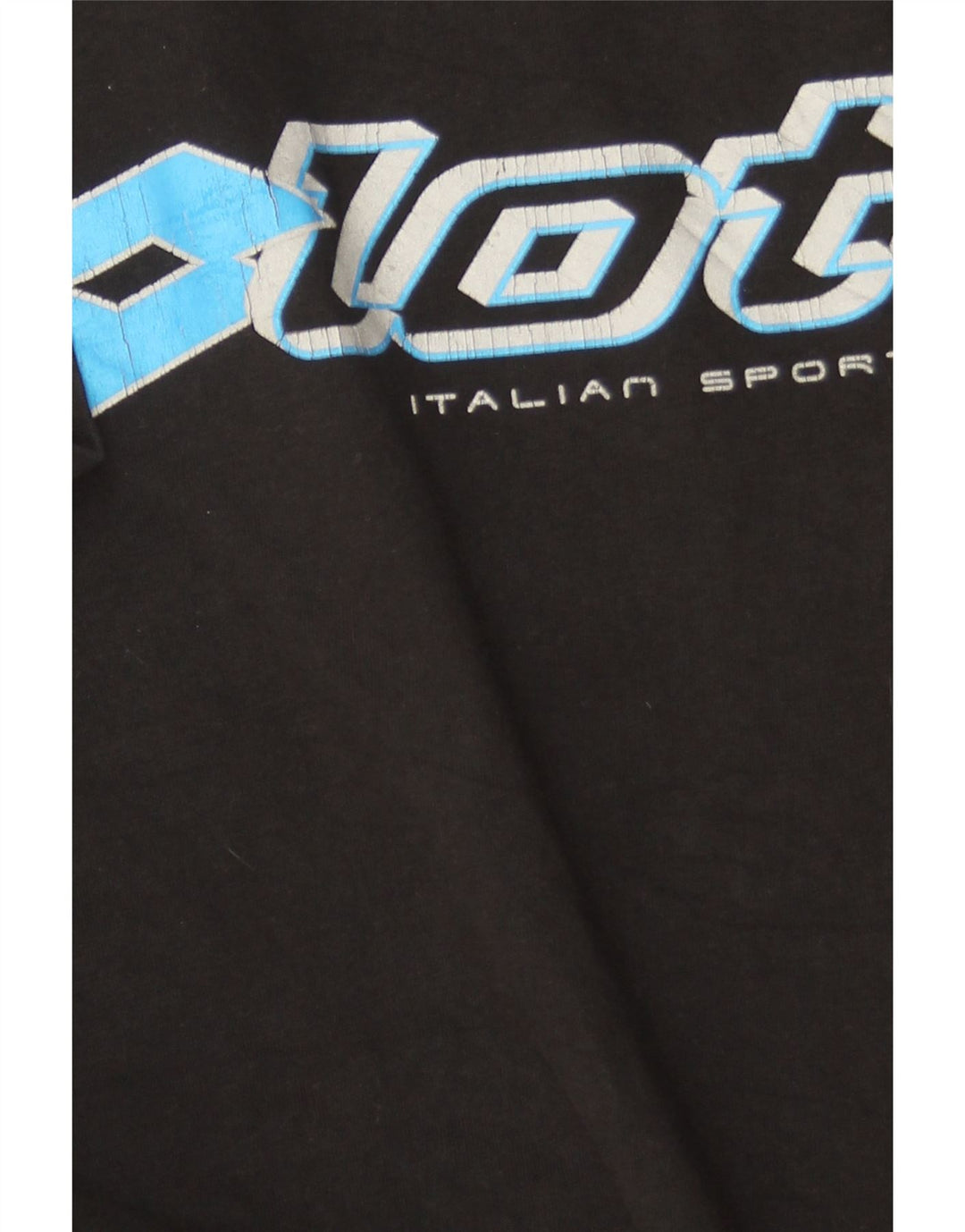 T-shirt grafica da uomo LOTTO Top nera media