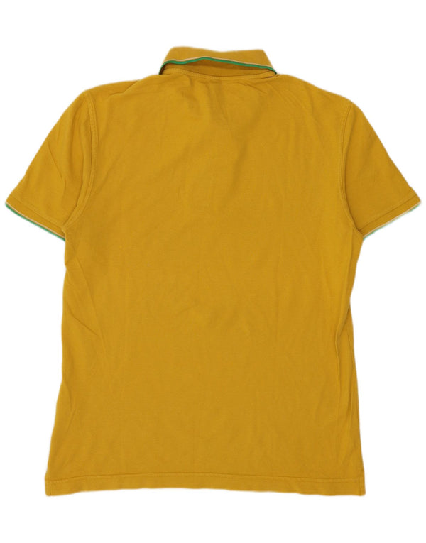 Polo Uomo BENETTON Piccola in Cotone Giallo