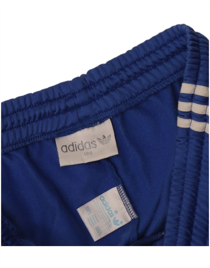 Pantaloni da tuta da uomo Adidas Large blu in poliestere