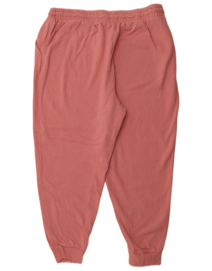 MARKS & SPENCER Pantaloni da tuta da donna Joggers UK 20 2XL Cotone rosa