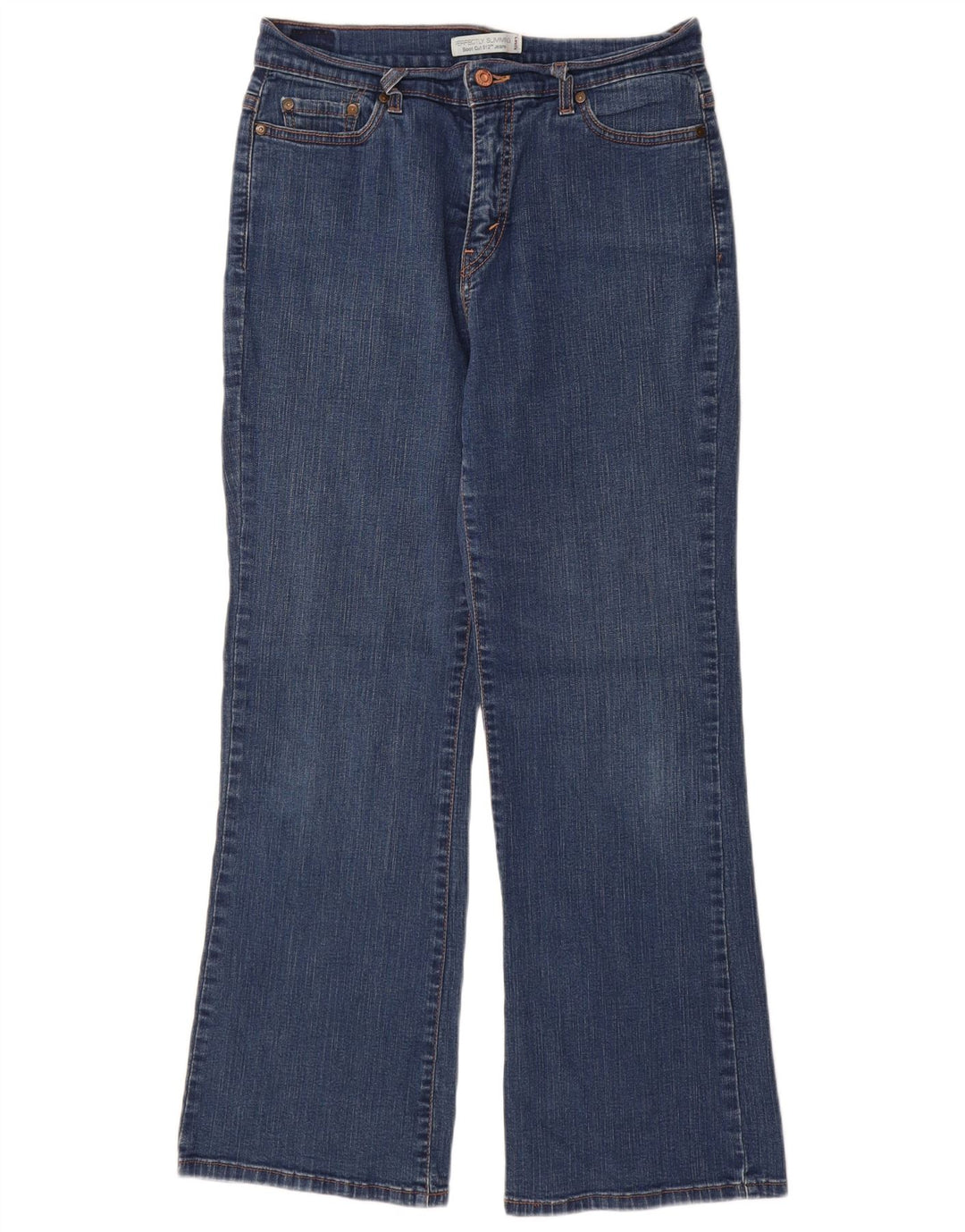 Levi's Donna 512 Jeans Bootcut perfettamente dimagranti US 12 Large W28 L30 Blu