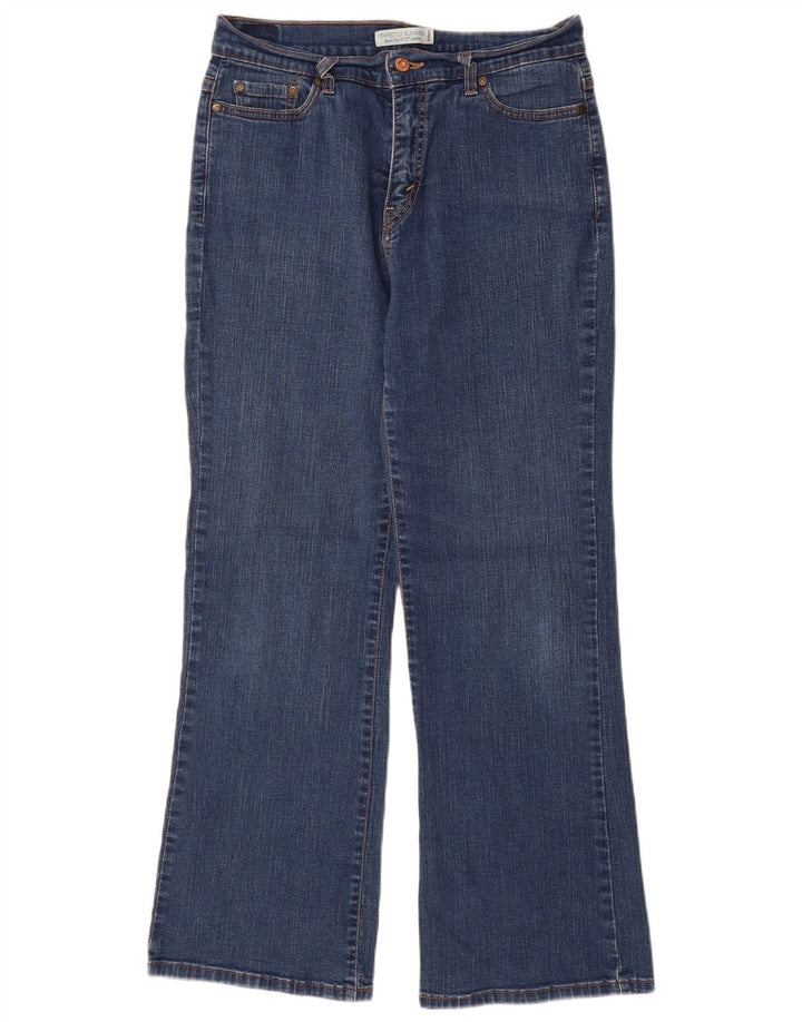Levi's Donna 512 Jeans Bootcut perfettamente dimagranti US 12 Large W28 L30 Blu