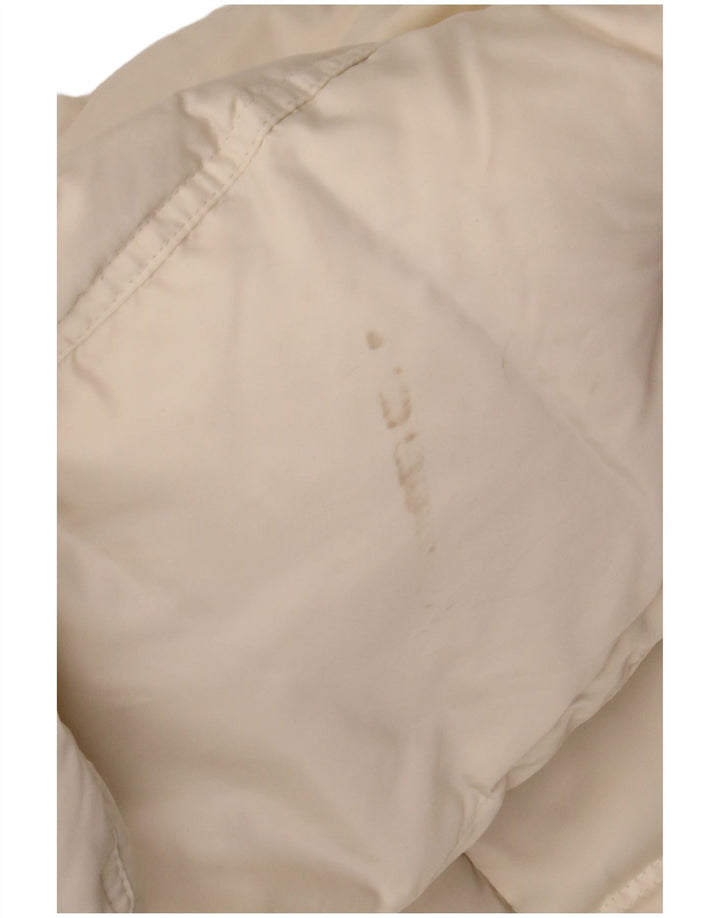 CALVIN KLEIN JEANS Giacca imbottita oversize da donna UK 10 piccola bianco sporco