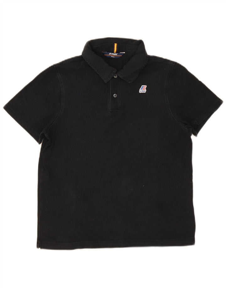 Polo K-Way da uomo piccola nera