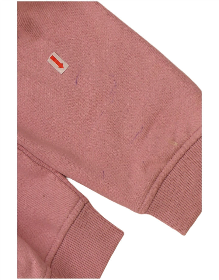 ELLESSE Felpa con grafica da donna Maglione UK 12 Cotone rosa medio