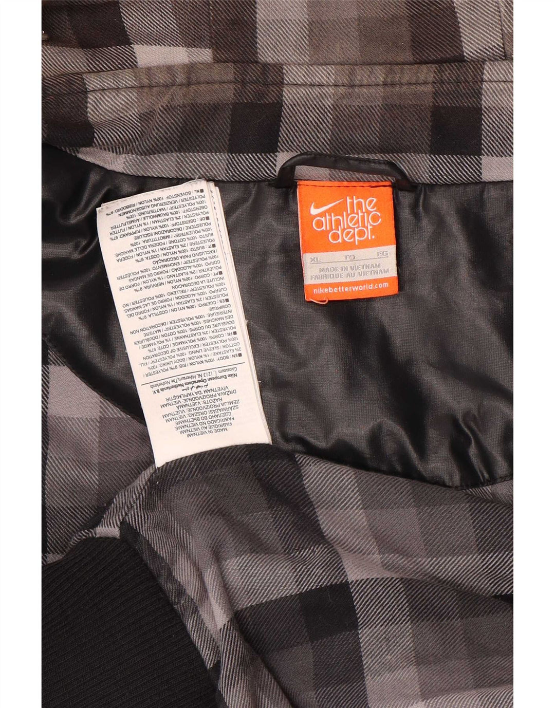 Giacca trapuntata con cappuccio da donna Nike UK 18 XL nylon nero