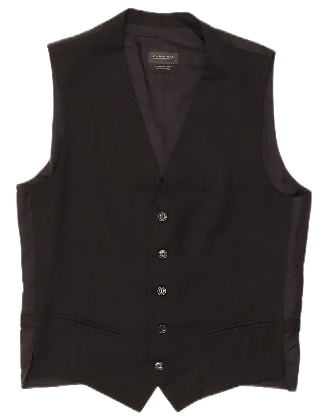 Gilet Zara Uomo Medio Lana Nera