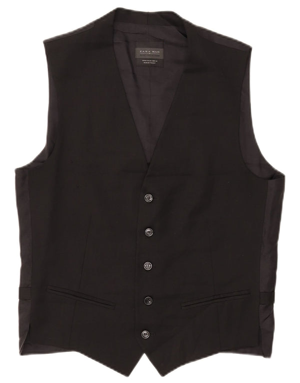 Gilet Zara Uomo Medio Lana Nera