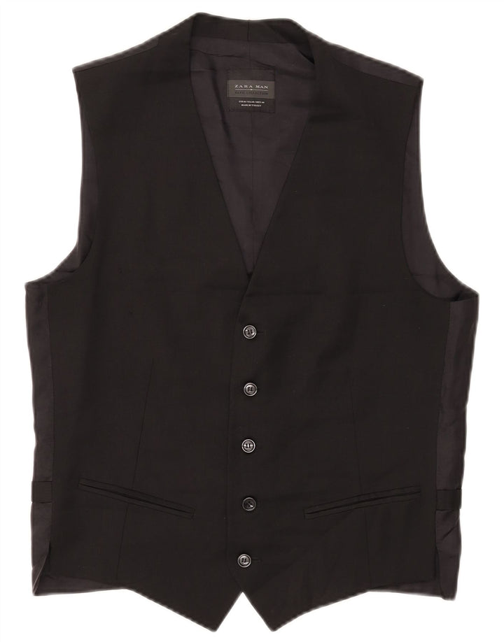 Gilet Zara Uomo Medio Lana Nera