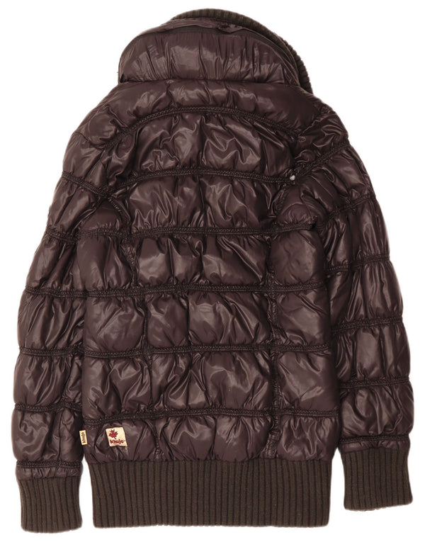 Giacca imbottita con cappuccio da donna KHUJO UK 18 XL Blu navy