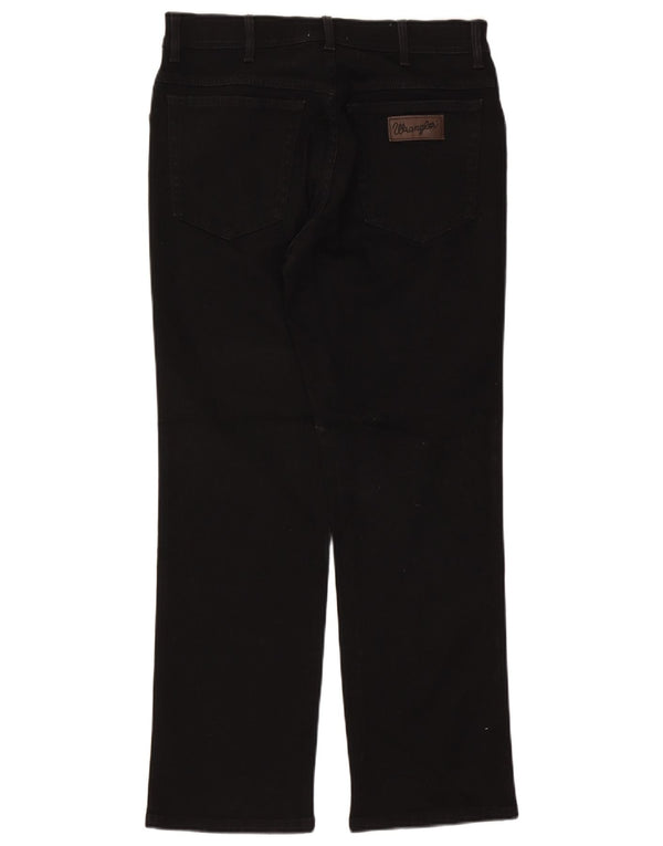 Jeans dritti da uomo Wrangler Texas W33 L30 cotone nero