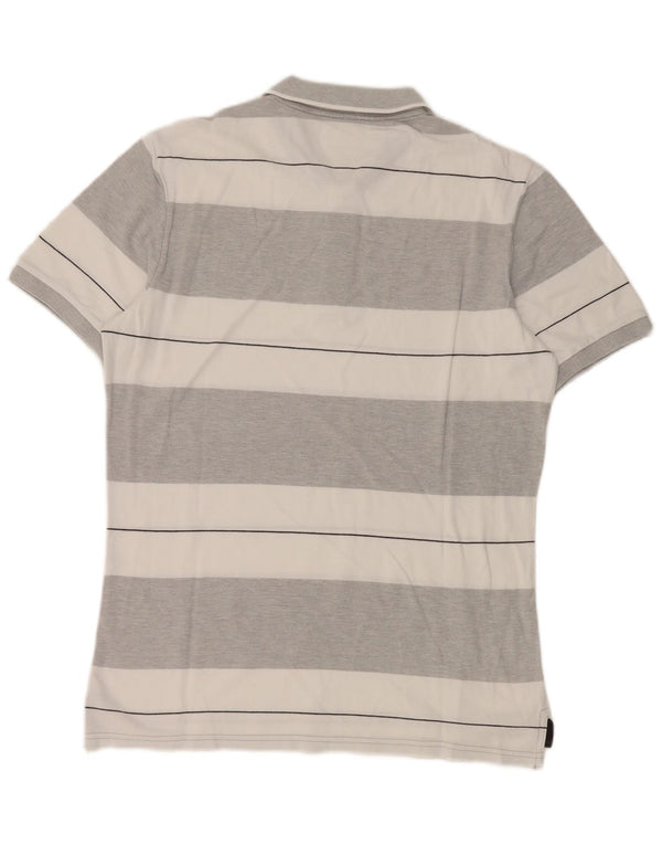 Polo Benetton Uomo Grigio Medio a Righe