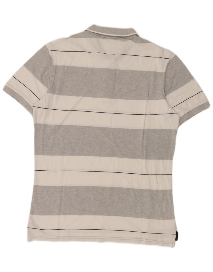 Polo Benetton Uomo Grigio Medio a Righe
