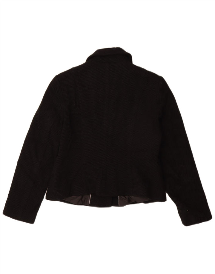 Soprabito corto da donna Marks & Spencer UK 14 viscosa nera media