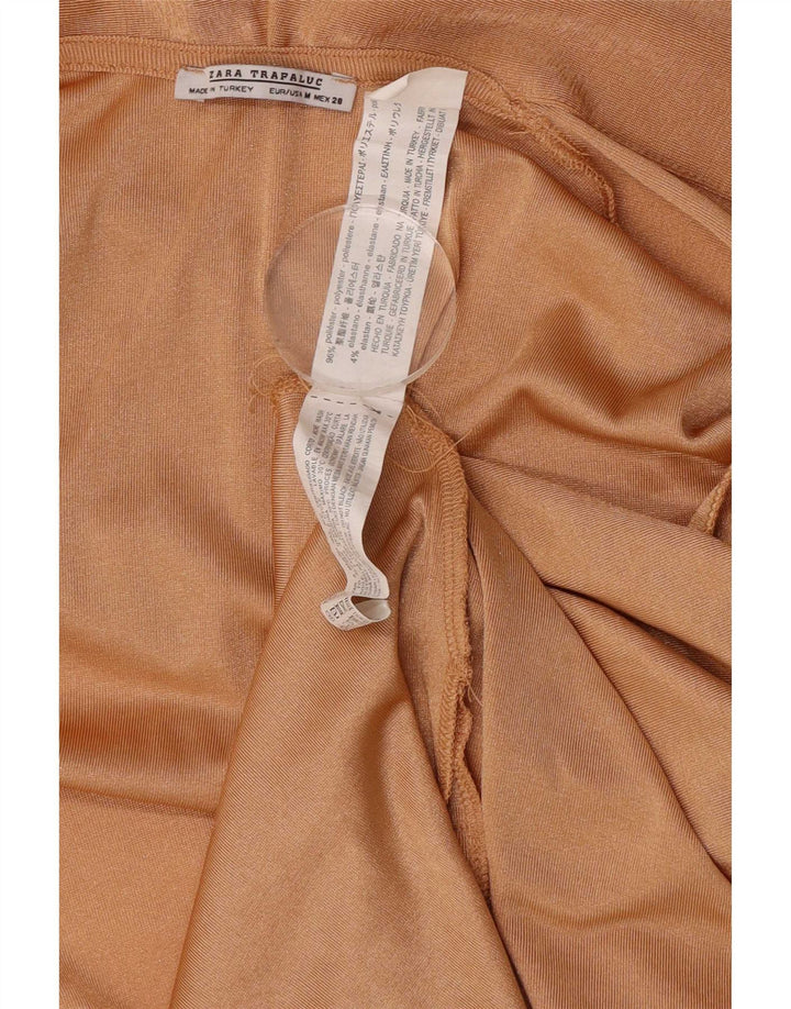 Top cardigan lungo oversize da donna Zara UK 14 Poliestere arancione medio