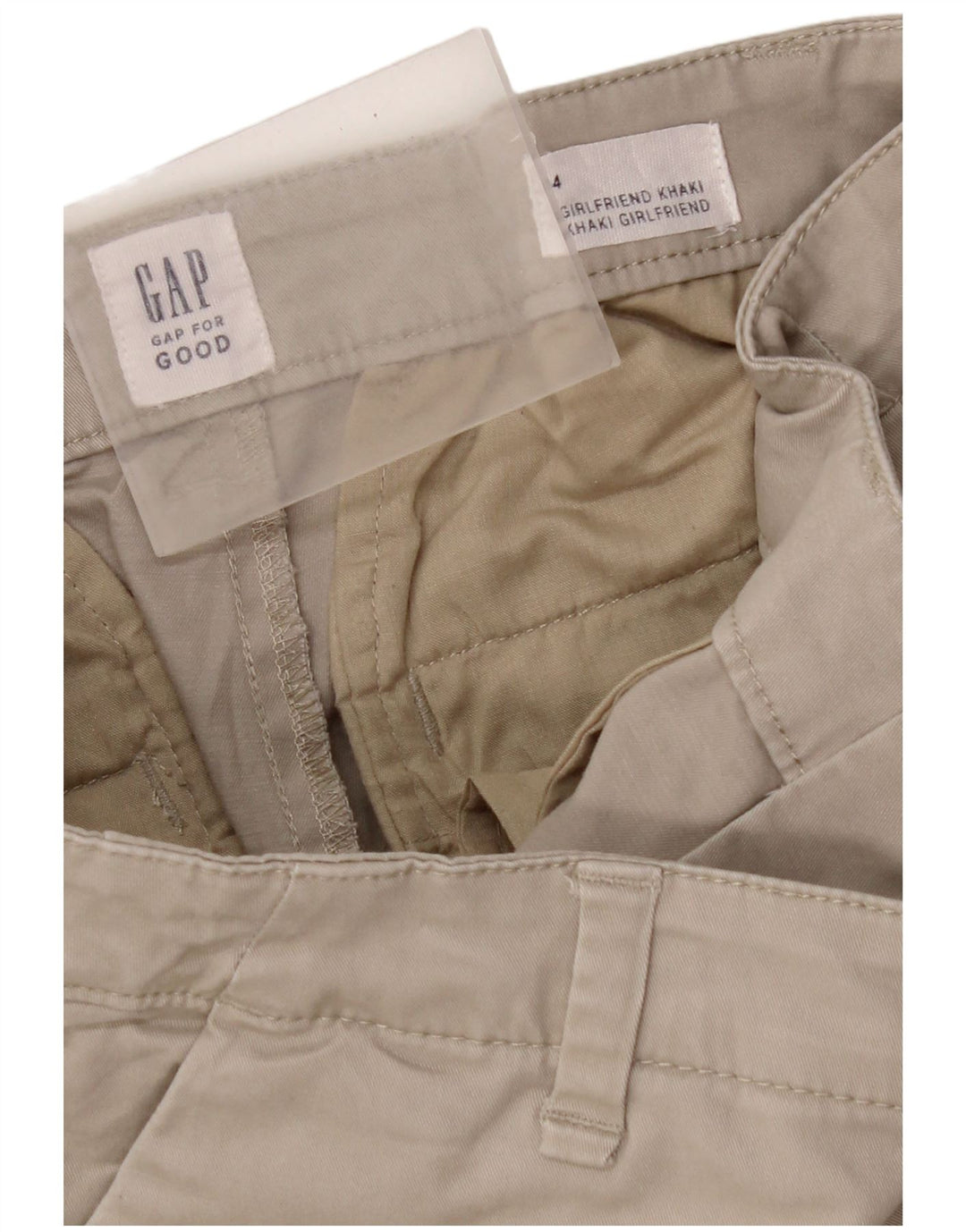 Pantaloni chino slim da donna Gap US 4 Small W30 L27 Beige