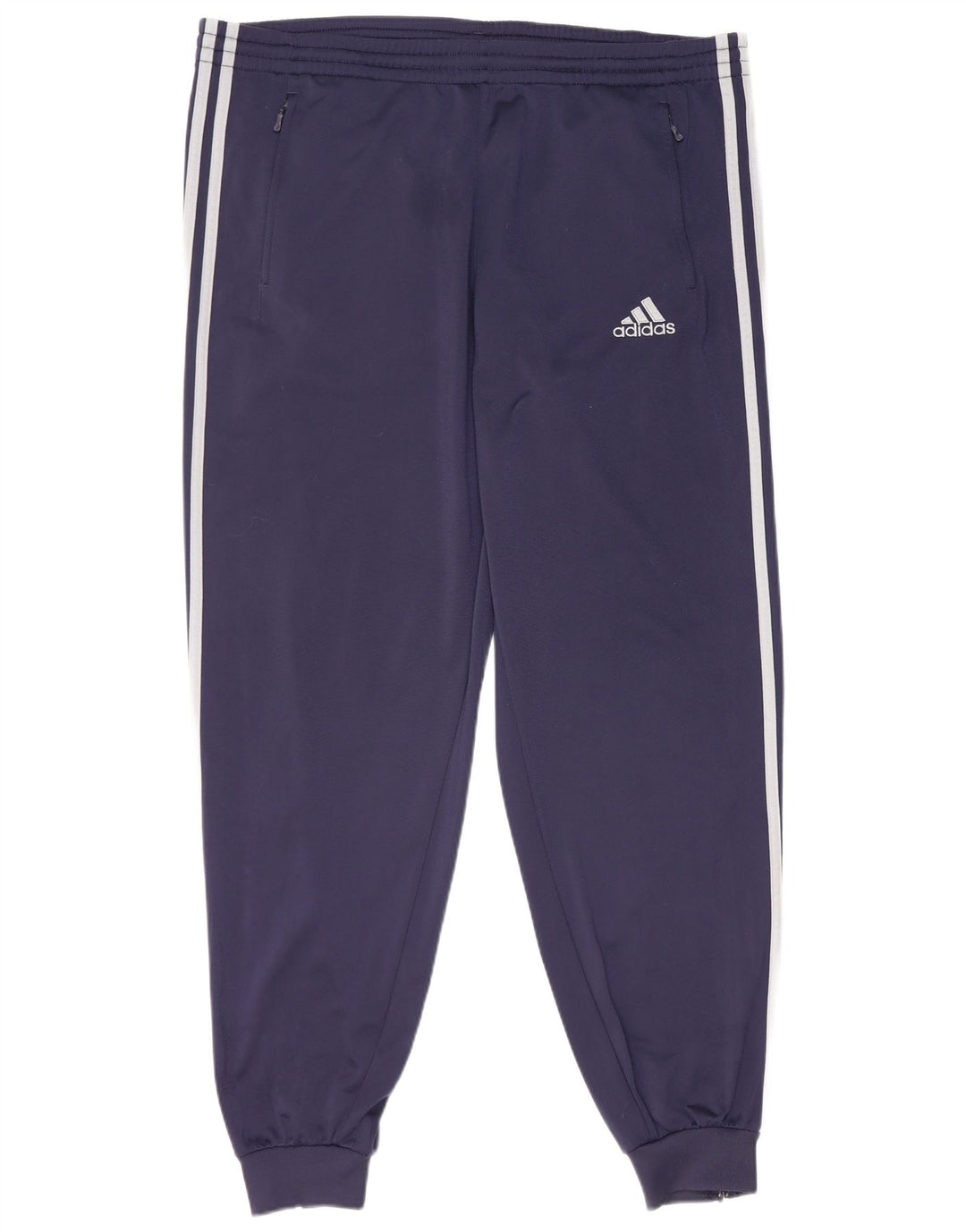 Pantaloni da tuta da uomo Adidas Joggers UK 40/44 Poliestere blu navy medio