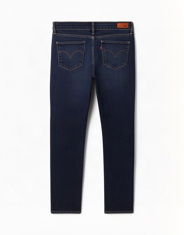 Jeans skinny Levi's Demi Curve Modern Rise Crop da donna W28 L24 Blu Navy