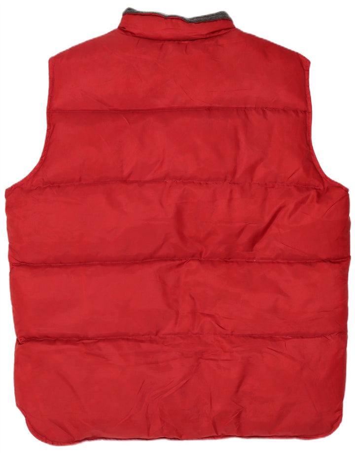Gilet imbottito da uomo Southern UK 40 grande poliestere rosso