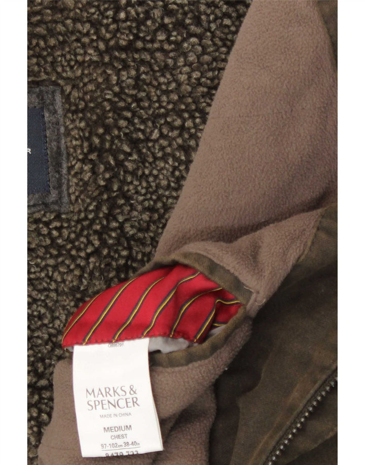 Giubbotto bomber Marks & Spencer da uomo Blue Harbour Sherpa UK 38 Marrone medio