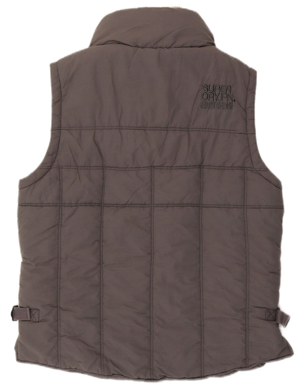Gilet imbottito da uomo Superdry UK 38 cotone grigio medio