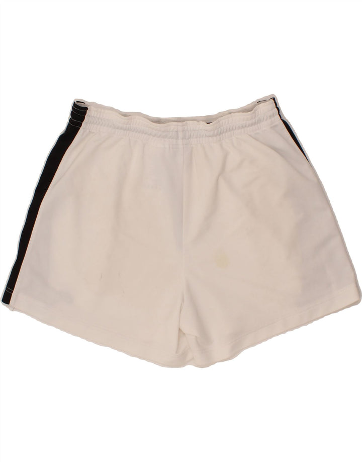 NIKE Womens Sport Shorts UK 14 Large  White Colourblock Polyester Vintage Nike and Second-Hand Nike from Messina Hembry 