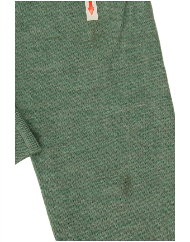 Maglione da uomo girocollo John Lewis in lana merino verde medio