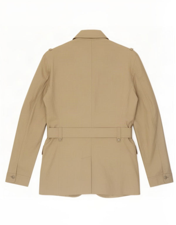 Giacca militare da uomo Zara UK 40 grande lino beige