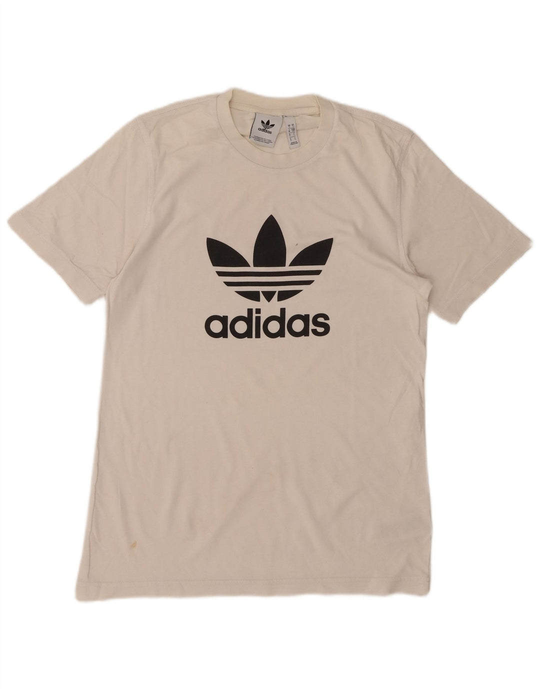 T-shirt grafica da uomo ADIDAS Top piccola in cotone bianco