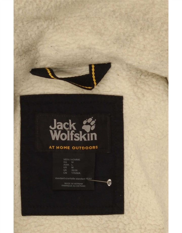 Giubbotto bomber con cappuccio da uomo Jack Wolfskin UK 36/38 medio nero poliammide