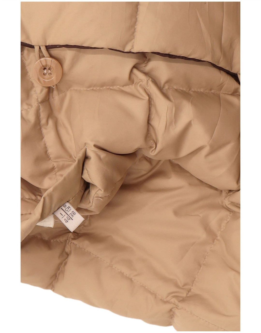 Cappotto imbottito reversibile da donna vintage IT 44 Beige medio