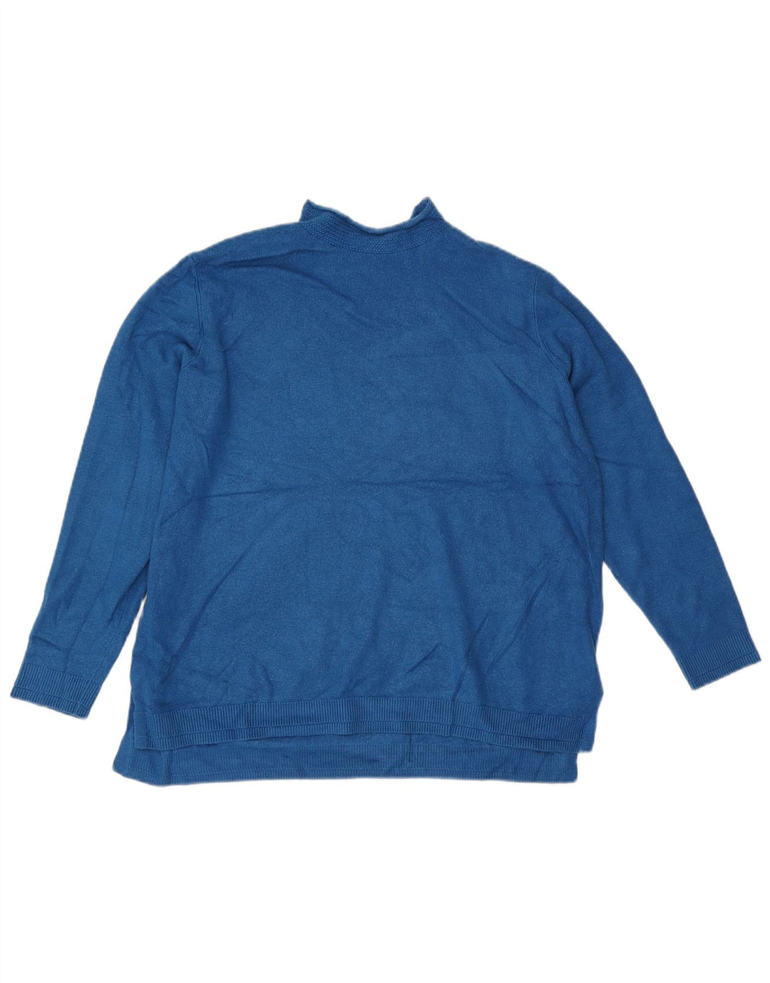 Maglione maglione a collo alto da donna Marks & Spencer UK 16 grande blu
