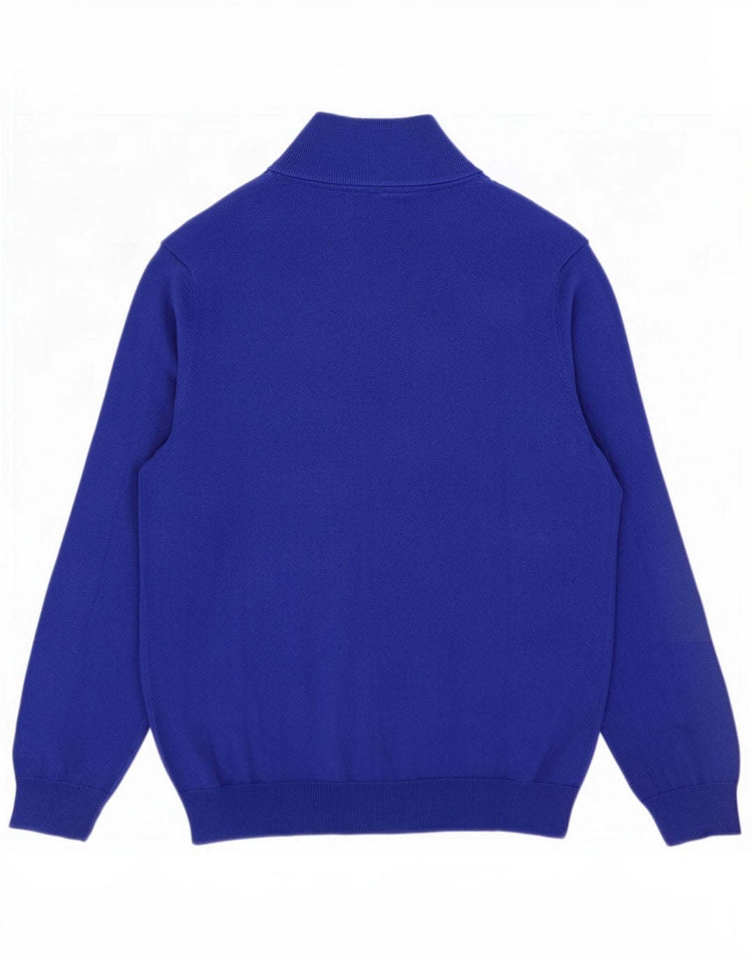 Lyle & Scott Maglione da uomo con zip e collo grande in cotone blu
