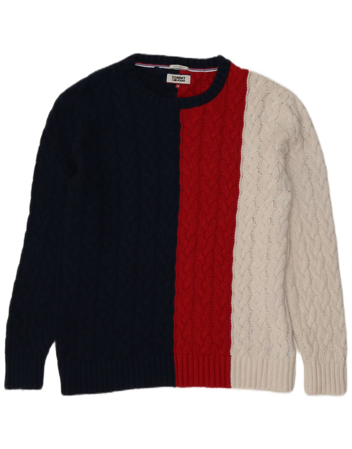 Maglione maglione con scollo a barca da uomo Tommy Hilfiger medio multicolore