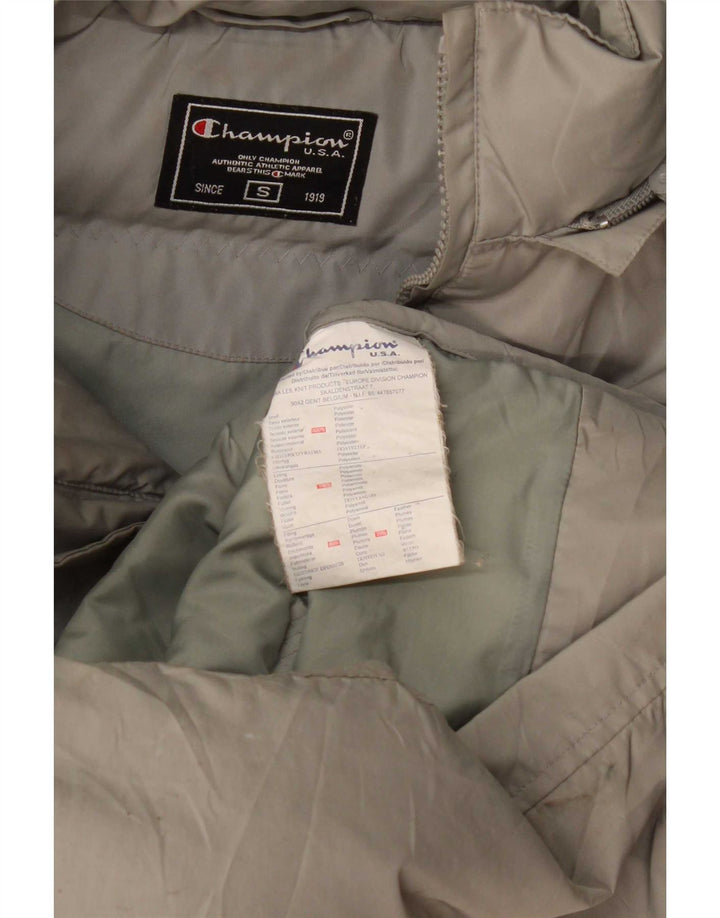 Cappotto imbottito oversize con cappuccio da donna Champion UK 10 piccolo poliestere grigio