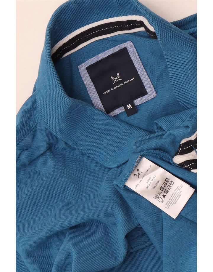 Crew Clothing Polo da uomo in cotone blu medio