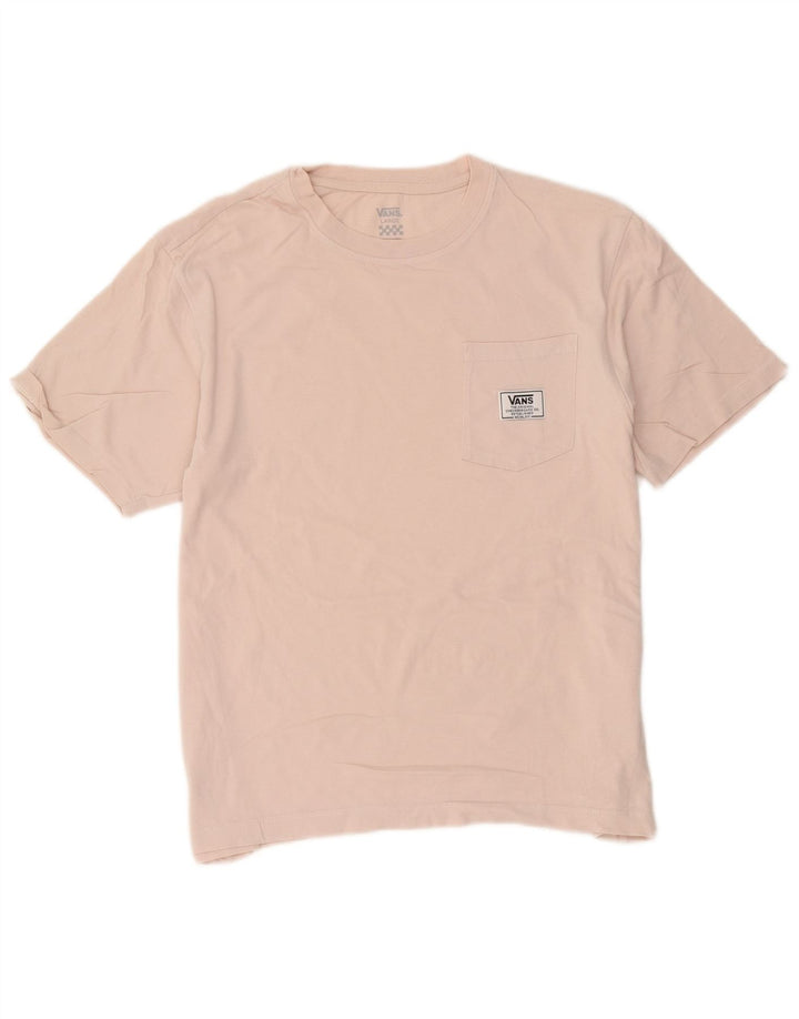 T-shirt da uomo Vans Top Large in cotone rosa