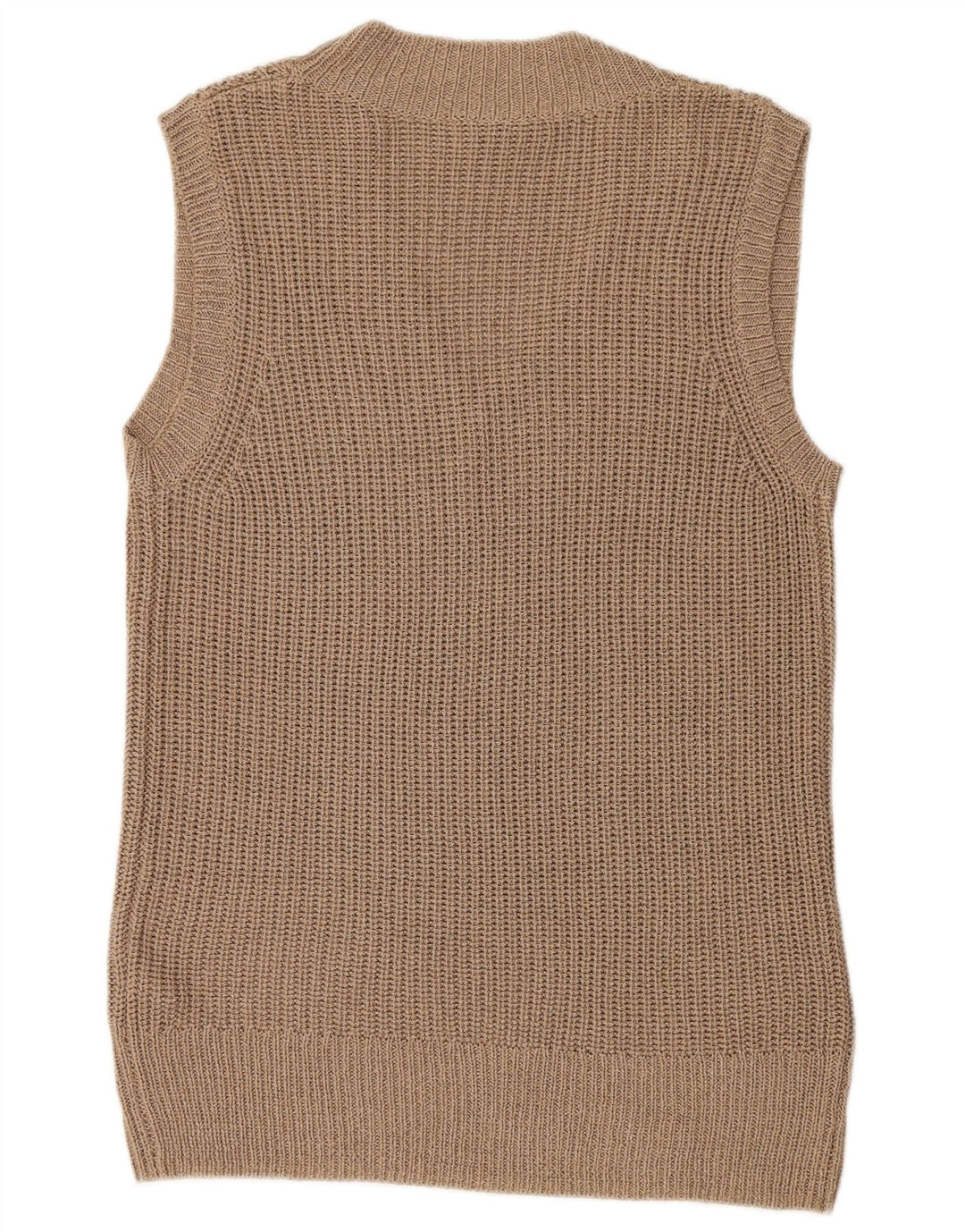 Canotta canotta lunga da donna Zara UK 14 Poliestere marrone medio
