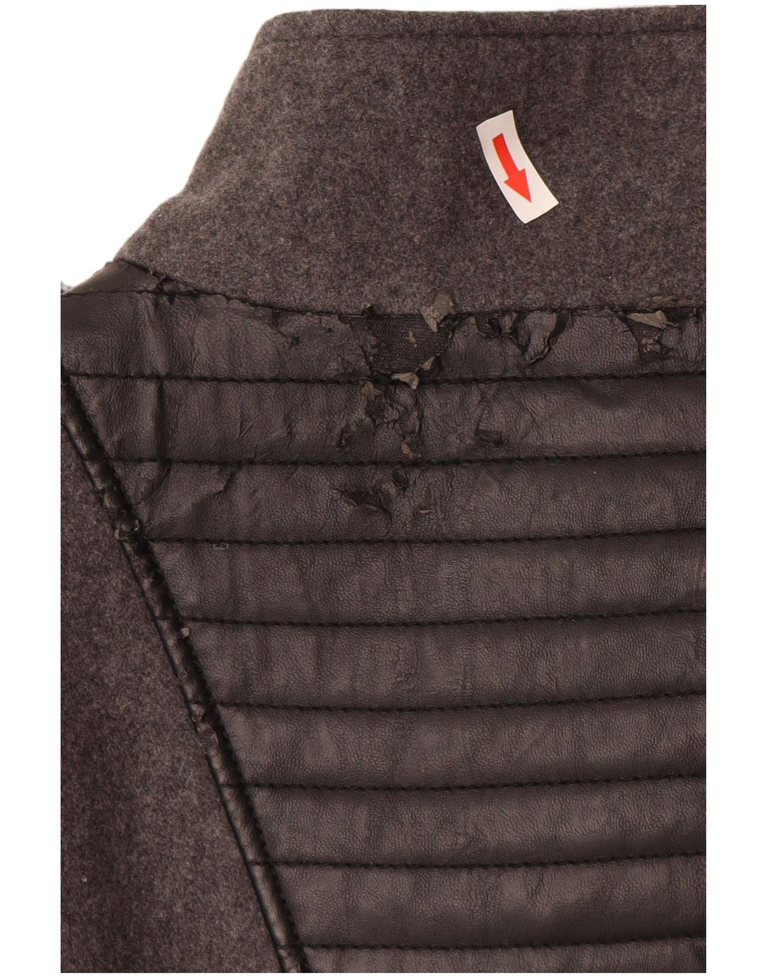 Soprabito militare da donna KHUJO UK 16 grande lana grigia