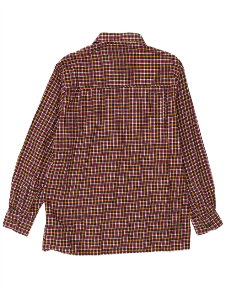 Camicia in flanella da uomo VINTAGE taglia 41/42 in cotone a quadri multicolore grande