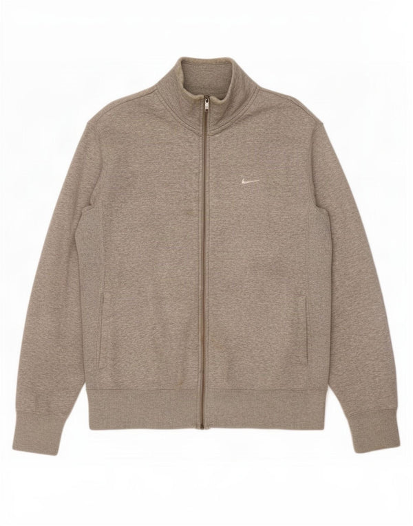 Giacca da ginnastica da uomo Nike, giacca grande, in cotone chiazzato grigio
