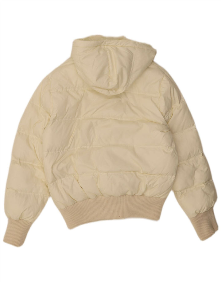 Giacca imbottita con cappuccio da donna KOCCA UK 18 XL in poliammide bianco sporco
