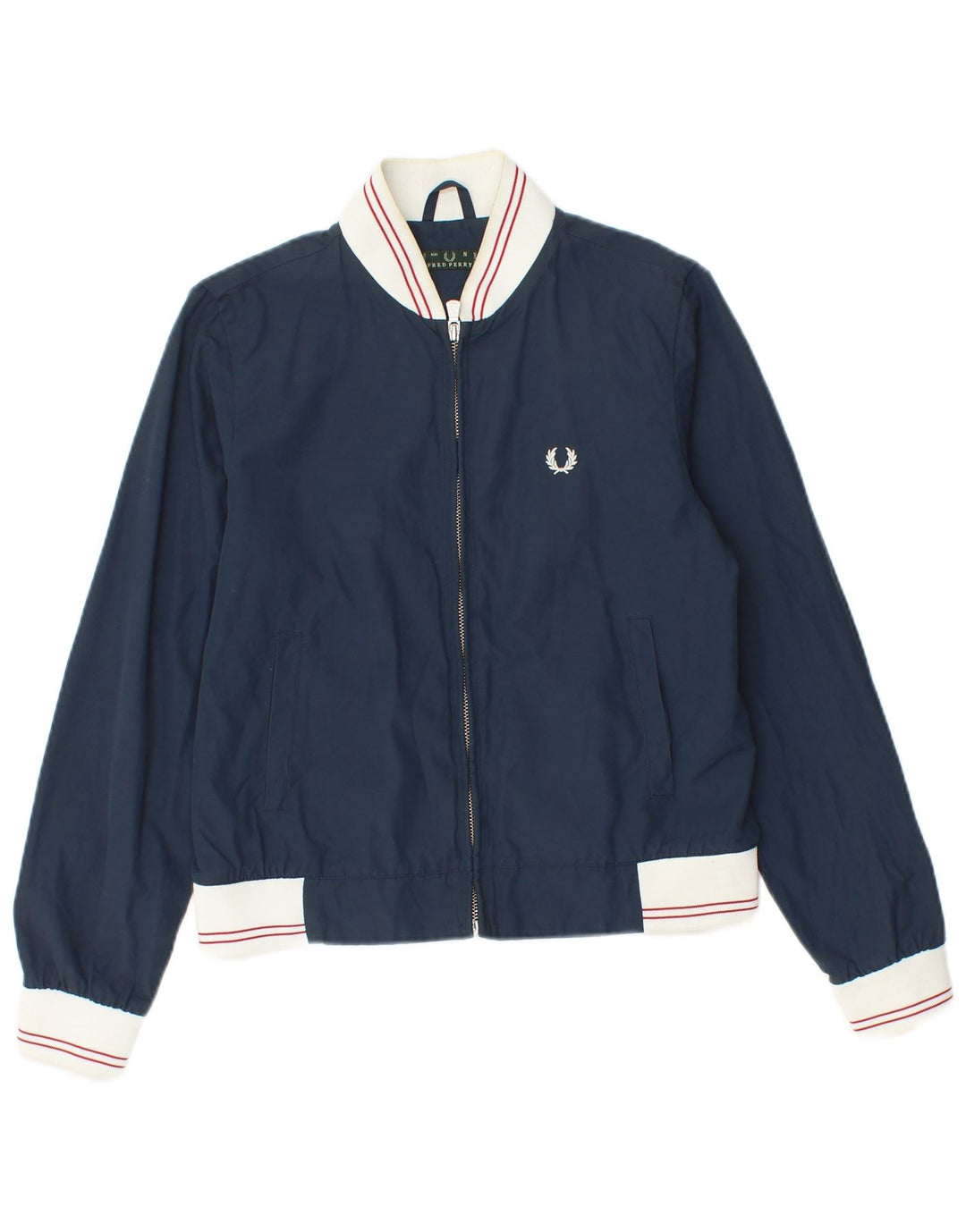 Giacca bomber da donna Fred Perry UK 10 Small Nylon color block blu navy
