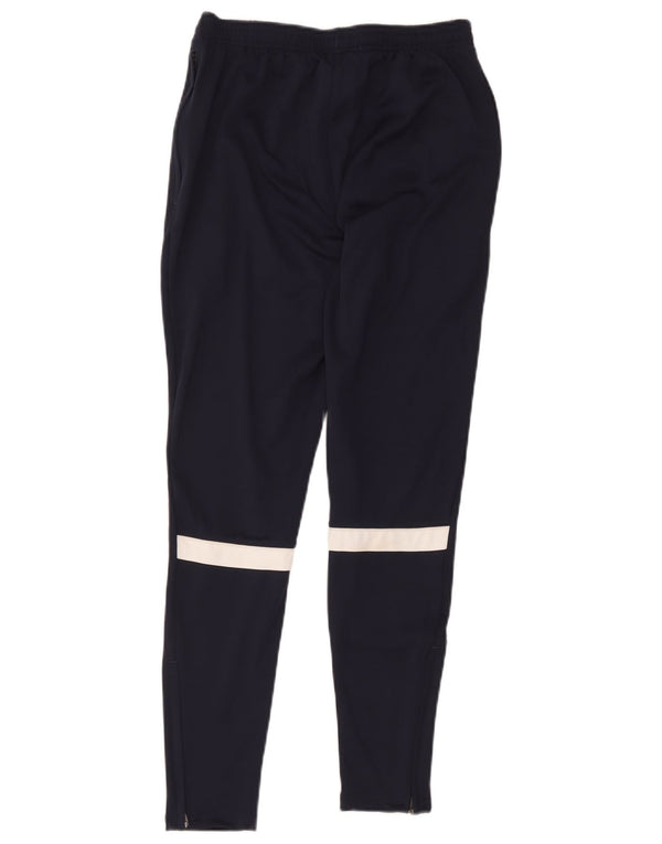 Pantaloni da tuta Nike Dri Fit da donna UK 8 Small Blu Navy Colorblock