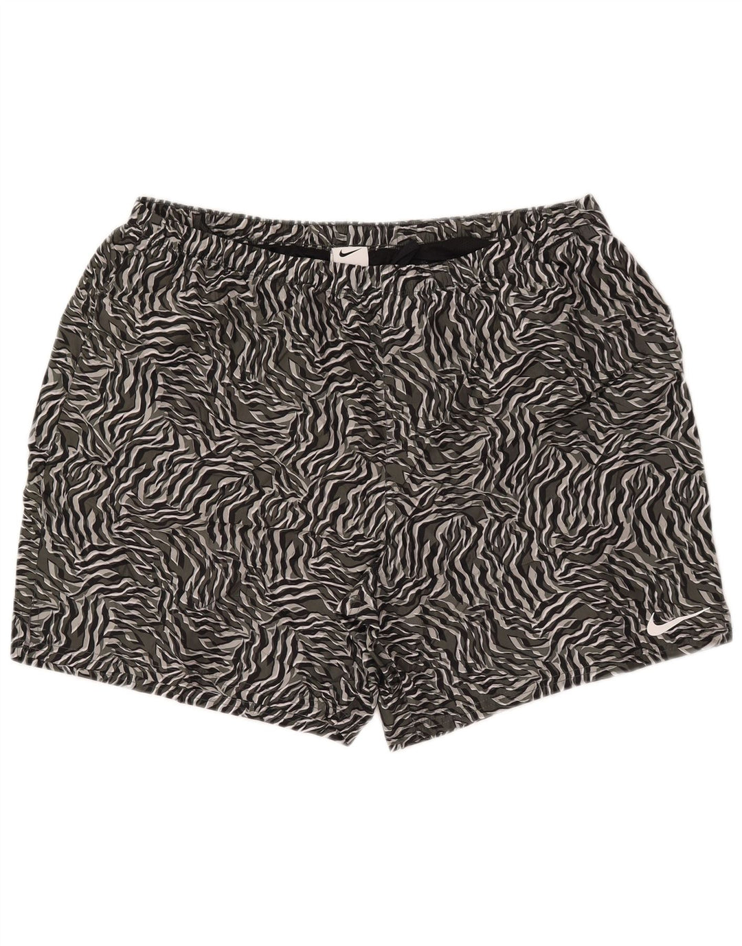 Pantaloncini da bagno da uomo Nike 2XL Grigio con stampa animalier in poliestere