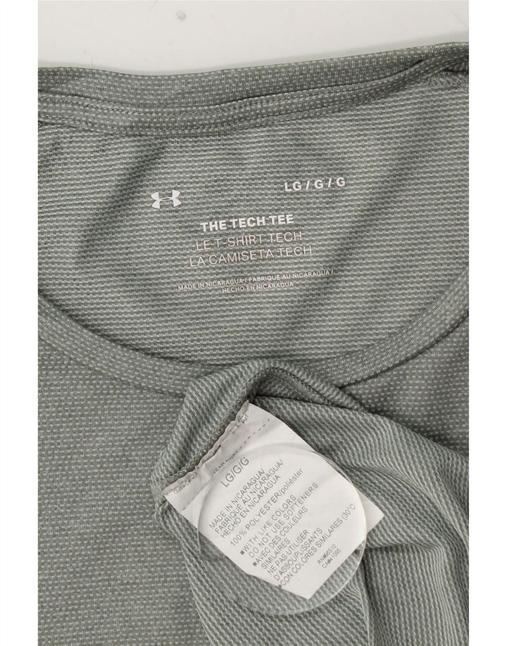 T-shirt da uomo UNDER ARMOUR Top grande verde poliestere