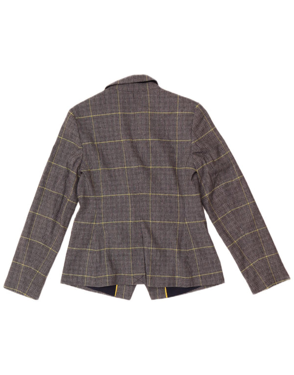 Giacca Boden da donna Petite Blazer UK 10 piccola pied de poule blu navy