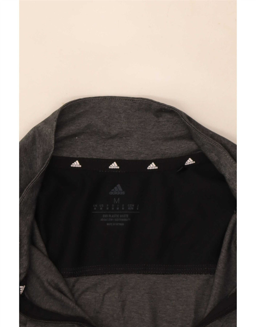 Top della tuta da uomo Adidas Aeroready Pullover grigio medio color block