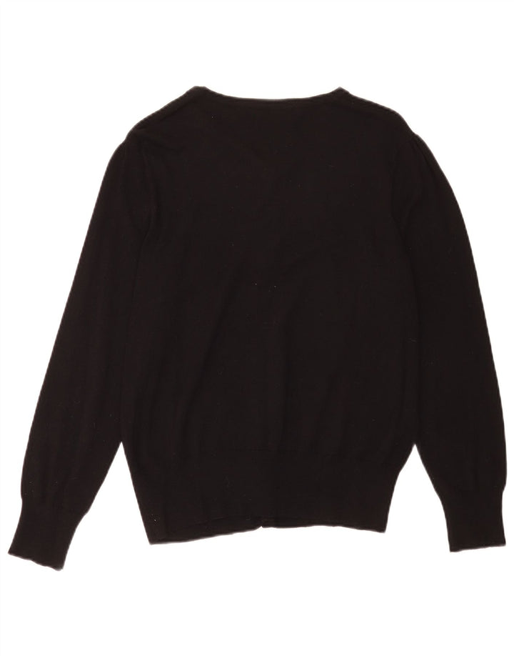 Maglione cardigan da donna Marks & Spencer UK 14 medio nero